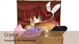  Presentation with old photo - PPT theme enhanced with research of basic science background and a gray colored foreground.