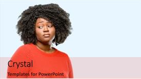  Presentation with african - Theme enhanced with haughtiness - beautiful african woman having skeptical background and a red colored foreground