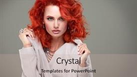  Presentation with smooth elegant grey silk - Presentation theme consisting of haughtiness - portrait of elegant young woman background and a  colored foreground