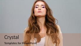  Presentation with eyes - Audience pleasing slide deck consisting of haughty eyes on top beautiful backdrop and a coral colored foreground