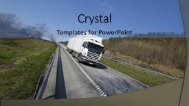  Presentation with haulage - Slides with haulage - truckin in the countryside background and a  colored foreground