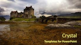  Presentation with mystic - Colorful slides enhanced with haunted house - mystic eilean donan castle backdrop and a tawny brown colored foreground