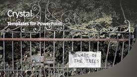  Presentation with scary - Audience pleasing slide deck consisting of haunted house - scary scene backdrop and a dark gray colored foreground