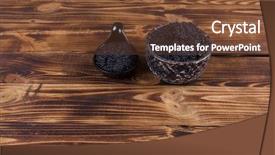  Presentation with sturgeon - Beautiful slides featuring hausen caviar in white crystal backdrop and a tawny brown colored foreground