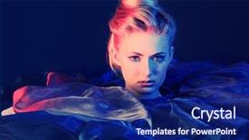  Presentation with black art - Beautiful PPT theme featuring haute couture - art fashion photo backdrop and a  colored foreground