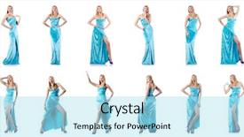  Presentation with tall - PPT layouts with haute couture - fashion concept with tall model background and a  colored foreground