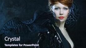  Presentation with mens fashion black - Slide deck with haute couture - high fashion model in black background and a wine colored foreground