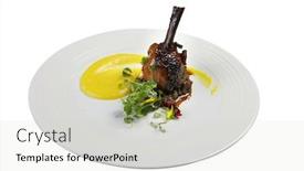  Presentation with haute cuisine - Cool new presentation with haute cuisine with white background backdrop and a light gray colored foreground