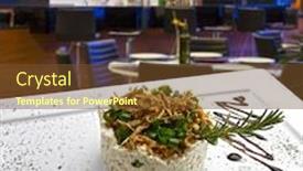  Presentation with haute cuisine - Beautiful PPT layouts featuring haute cuisine backdrop and a tawny brown colored foreground