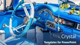  Presentation with classic car - Beautiful PPT layouts featuring havana-august-14-interior backdrop and a  colored foreground