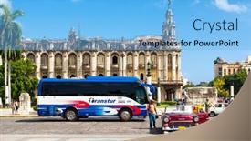  Presentation with old car - Colorful PPT layouts enhanced with havana-august-14-vintage-car backdrop and a  colored foreground