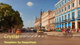  Presentation with intersection - Amazing presentation theme having havana-cuba-may-14-old backdrop and a tawny brown colored foreground