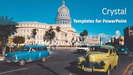  Presentation with cuba - PPT theme consisting of havana-cuba-november-7-2019 background and a  colored foreground