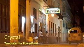  Presentation with personalities - PPT theme consisting of havana-february-21-customers-visit background and a tawny brown colored foreground