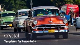  Presentation with parts - Slide set having havana-january-11-classic-cars background and a wine colored foreground