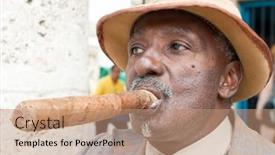 Presentation with cigar - Cool new slides with havana-march-28-old-elegant backdrop and a coral colored foreground