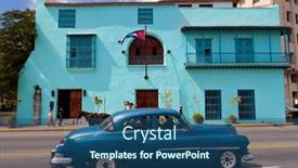  Presentation with old car - PPT theme with havana-october-23-old-car background and a  colored foreground