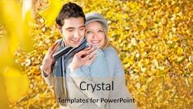  Presentation with romance - PPT layouts with have a romance in fall background and a  colored foreground