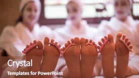  Presentation with face mask - Audience pleasing slide deck consisting of have fun celebrate bachelorette party backdrop and a tawny brown colored foreground