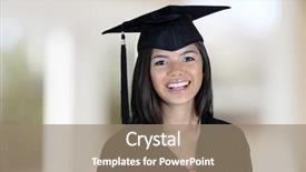  Presentation with high school graduation - Cool new presentation with teenage girl about to have backdrop and a coral colored foreground