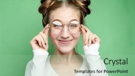  Presentation with experience - PPT theme featuring have much experience wears big background and a mint green colored foreground