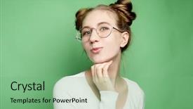  Presentation with experience - Slide deck enhanced with have much experience wears big background and a seafoam green colored foreground