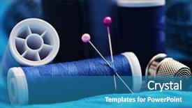  Presentation with hydrotherapy for special need - PPT layouts having have some fun with sewing background and a teal colored foreground