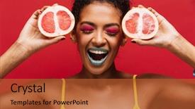  Presentation with old fashion photo album - Presentation theme featuring have this fruit - food fashion photo of delighted background and a red colored foreground