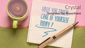  Presentation with self care - PPT layouts featuring have-you-taken-care background and a lemonade colored foreground