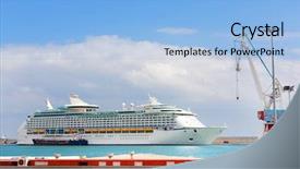  Presentation with catholic history santa maria - Colorful slides enhanced with haven - harbour of santa cruz de backdrop and a  colored foreground