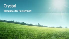  Presentation with field of lavendar - Presentation with haven - sunny morning and field background and a  colored foreground