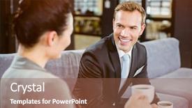  Presentation with environmental health during covid 19 - Colorful PPT theme enhanced with having a discussion during breaktime backdrop and a tawny brown colored foreground