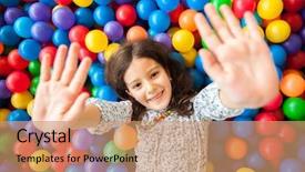  Presentation with zone - Theme with having a good time background and a coral colored foreground