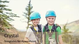  Presentation with adventure - PPT layouts enhanced with having a great time background and a coral colored foreground