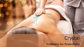  Presentation with young healthy people - Audience pleasing theme consisting of ointment - people beauty healthy lifestyle backdrop and a coral colored foreground