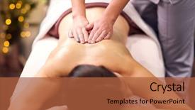  Presentation with young healthy people - Slide set featuring ointment - people beauty healthy lifestyle background and a red colored foreground