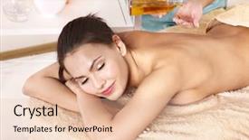  Presentation with classical - Theme having having classical massage in beauty background and a lemonade colored foreground