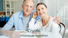  Presentation with happy retirement - Cool new presentation theme with having dessert with tea backdrop and a sky blue colored foreground