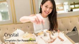  Presentation with chinese calligraphy framing - Audience pleasing presentation theme consisting of having dinner in chinese resturant backdrop and a lemonade colored foreground