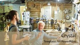  Presentation with shipbuilding - Slide set enhanced with having discussion of new shipbuilding background and a coral colored foreground