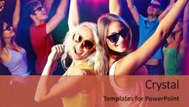  Presentation with young people diversity - Slide set featuring contemporary architecture pedestrian bridge the details close-up background and a gray colored foreground