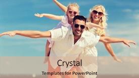  Presentation with adoption - Slides featuring having fun on summer beach background and a lemonade colored foreground