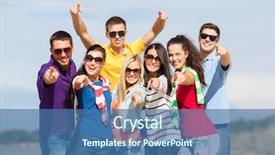  Presentation with happy holidays - Amazing presentation design having having fun on the beach backdrop and a ocean colored foreground