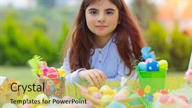  Presentation with easter - Slide deck featuring having fun outdoors and playing background and a yellow colored foreground