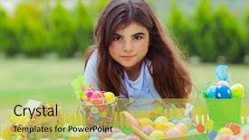  Presentation with easter - Cool new theme with having fun outdoors and playing backdrop and a yellow colored foreground