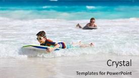  Presentation with mother board - Colorful theme enhanced with having fun swimming on boogie backdrop and a light gray colored foreground