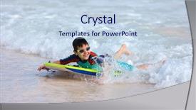  Presentation with black couple having fun - Cool new presentation theme with having fun swimming on boogie backdrop and a  colored foreground