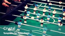  Presentation with fun - Presentation theme enhanced with having fun together playing table background and a teal colored foreground
