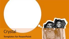  Presentation with bing clip art for birthdays - Audience pleasing PPT layouts consisting of having great time together art backdrop and a gold colored foreground