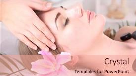  Presentation with indian head massage - Cool new theme with having head and stone massage backdrop and a coral colored foreground